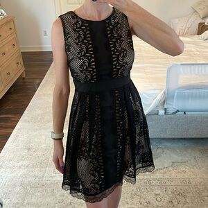 Black lace dress